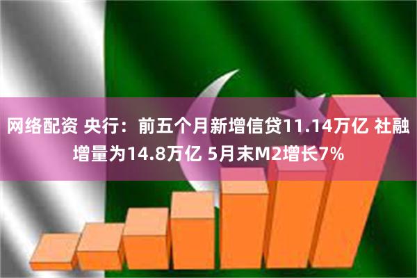 网络配资 央行：前五个月新增信贷11.14万亿 社融增量为14.8万亿 5月末M2增长7%